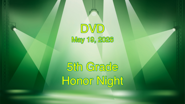 DVD - 5th Grade Honor Night (2026)